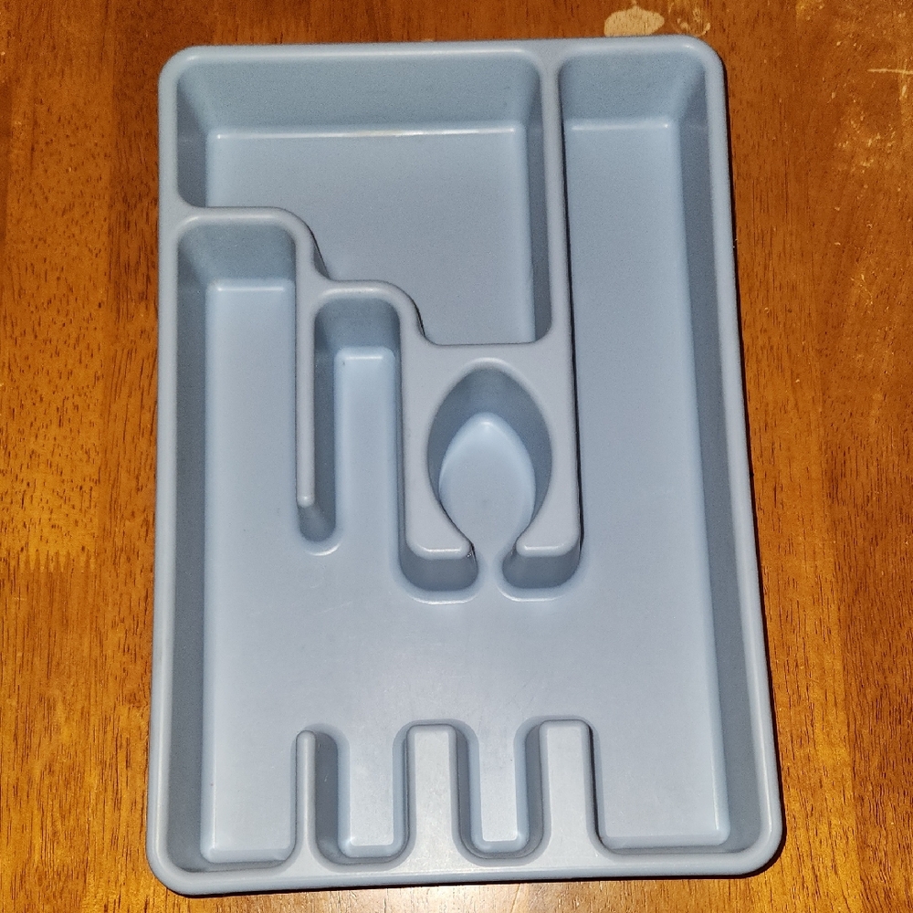 Rubbermaid Vintage 1991 Silverware Tray EUC Blue